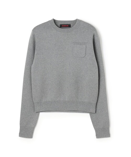 CABaN（キャバン） ニット セーター コットンカシミヤ ポケットプル