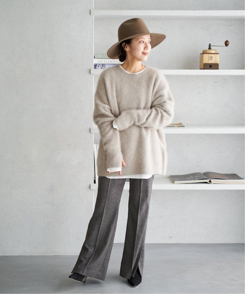 Plage ふわふわ2wayVネックニットプルオーバー 軽量 ニュアンスカラー