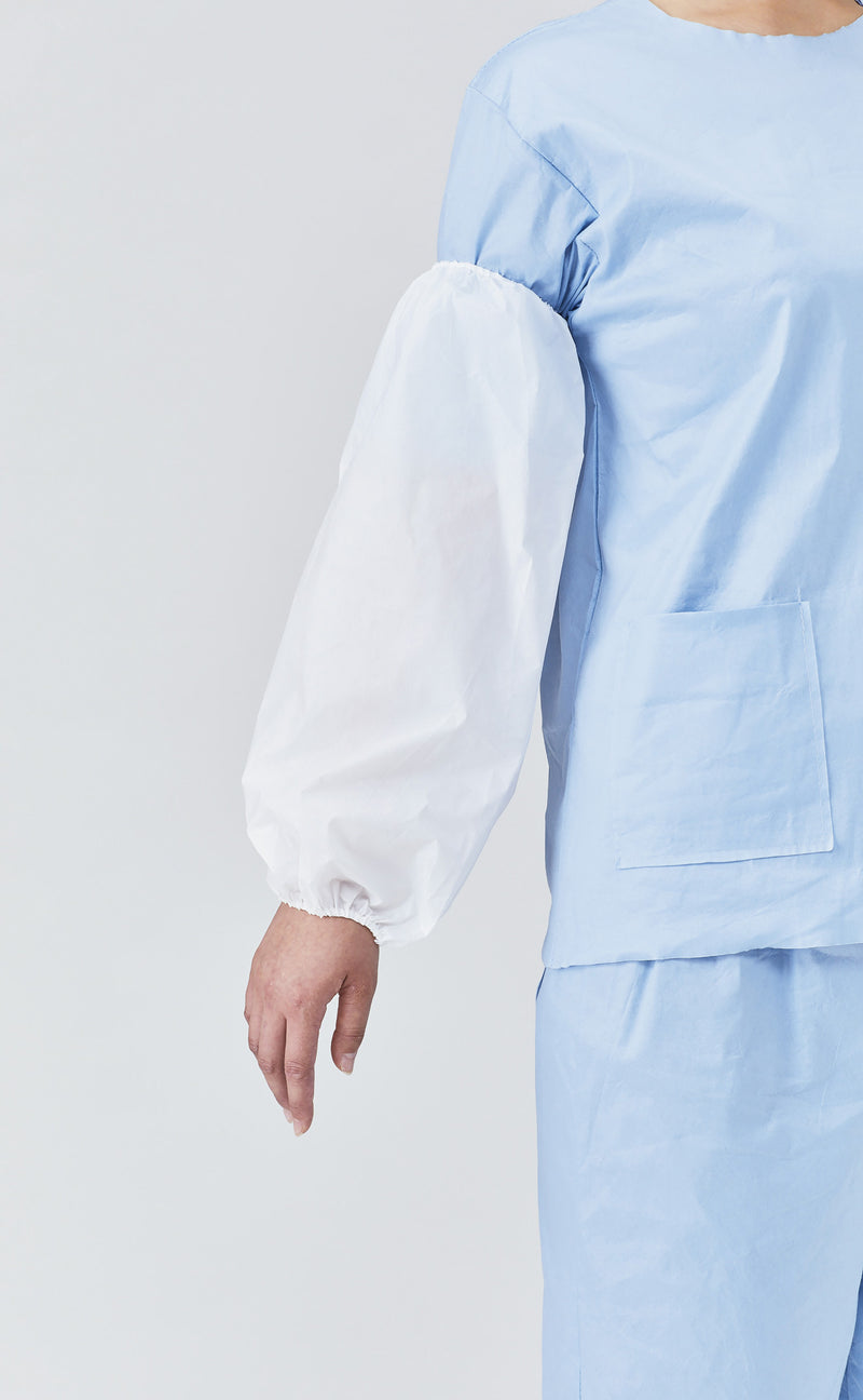 不織布使い捨てアームカバー 400枚 ホワイト NWA-WH｜店舗備品・店舗