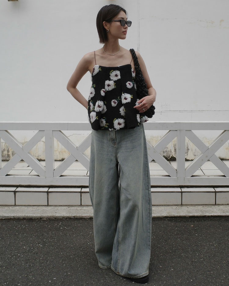 バギートップデニムパンツ | AKTE