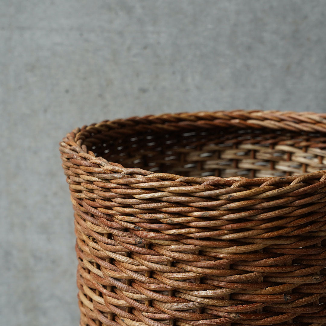 宮本工芸 あけび蔓 円筒くず入れ 大 - アメノイエ