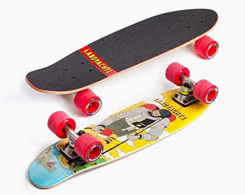 ランドヤッツ ピンテールロングボード – 咆哮する熊グラフィック