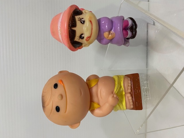 東洋水産☆マルちゃん☆ソフビ人形☆貯金箱 10．3cm 当時物 企業