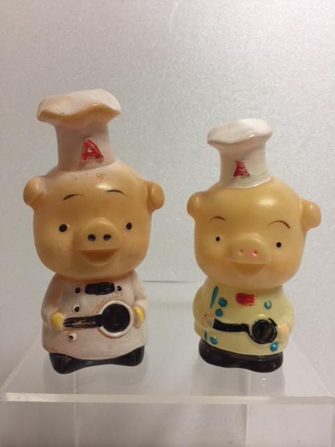 エースコック ブタさん ソフビ人形 10．5cm 当時物 企業物 非売品