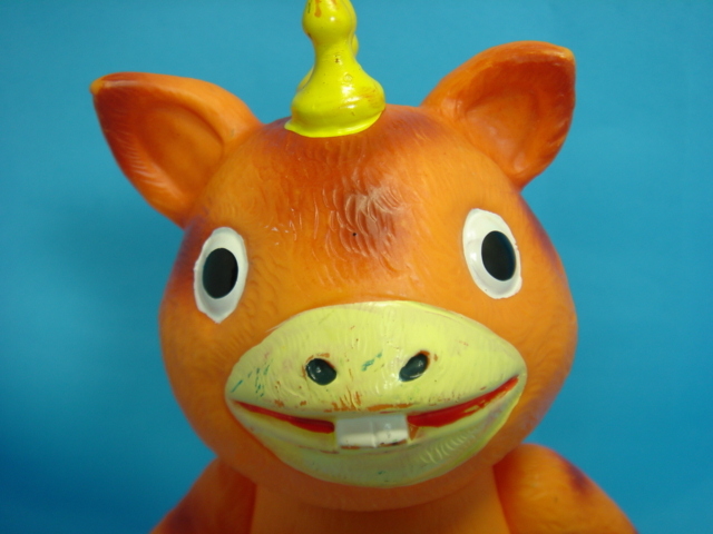 快獣（怪獣）ブースカ ソフビ人形（オレンジ色） マルサン