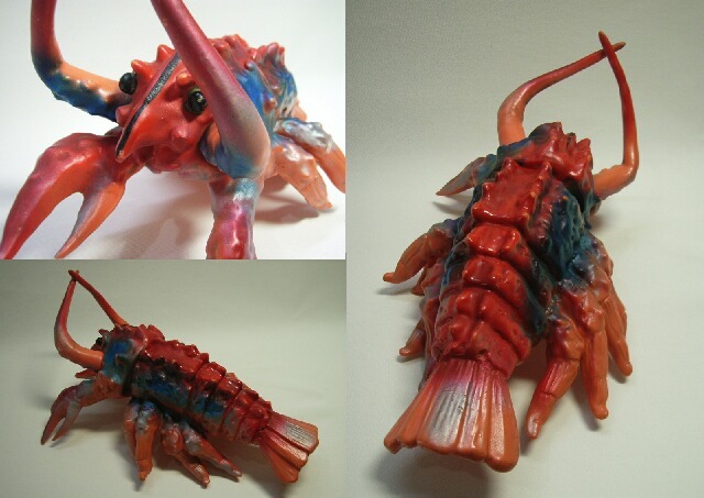 希少☆マルサン 1期 凶悪怪獣 エビラ（南海の大決闘） ソフビ人形