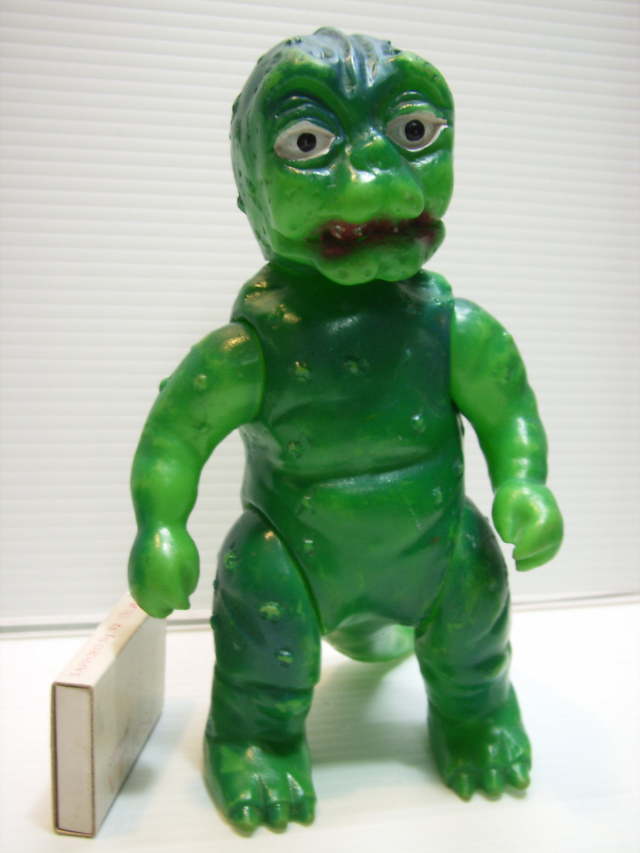 レア☆マルサン ゴジラ ミニラ ソフビ人形 17.0cm スタンダード 一部手