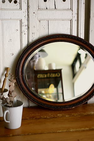 アンティークハンドミラー フランス 手鏡 ルイ15世 【Antiques Truffle