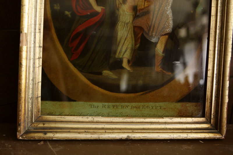 アンティーククリストリウム crystolium reverce glass printing