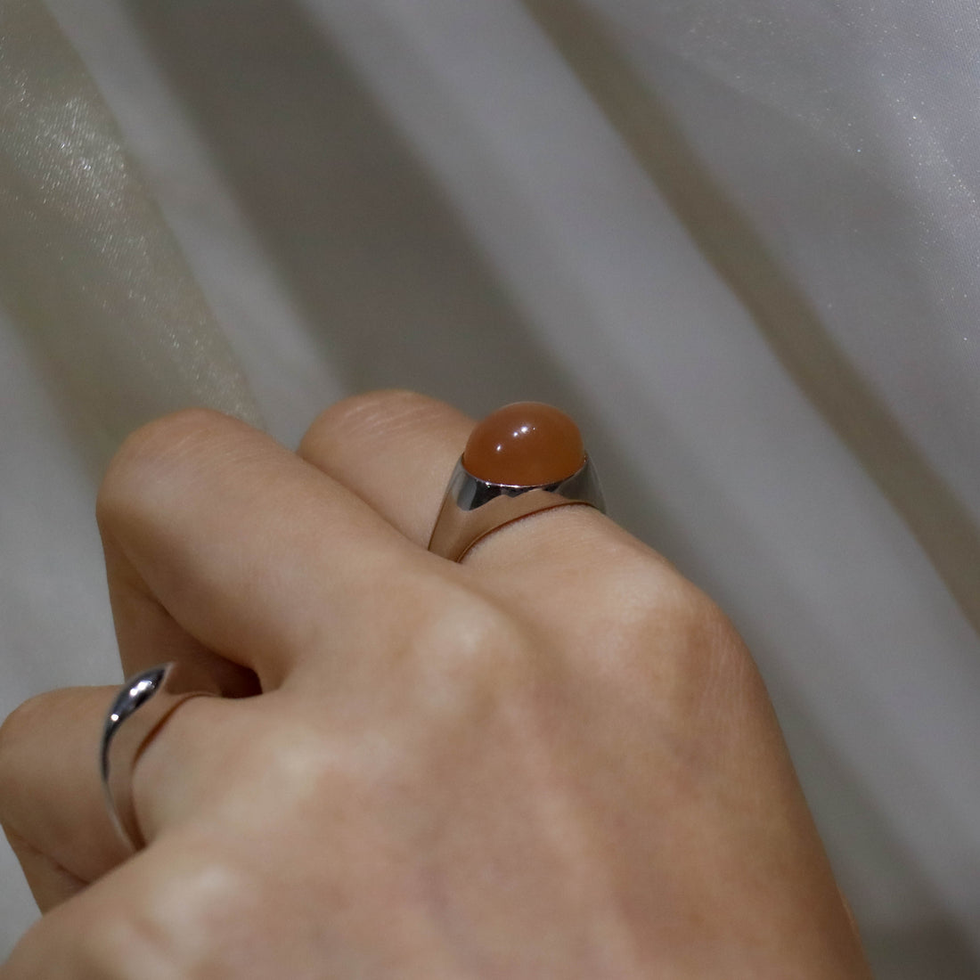 SV925 ピンクムーンストーン リング – anybelle