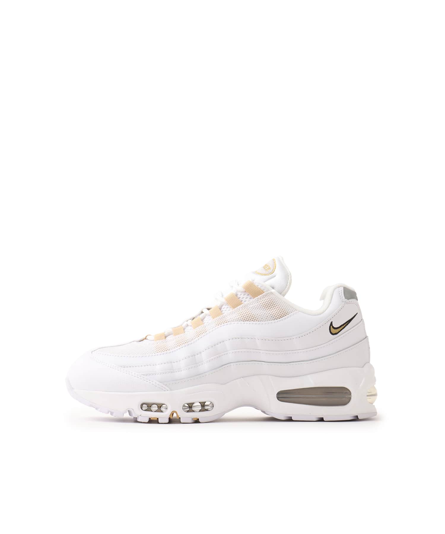 NIKE AIR MAX 95 OG WHITE/METALLIC GOLD-BLACK-PEARL GREY（ナイキ