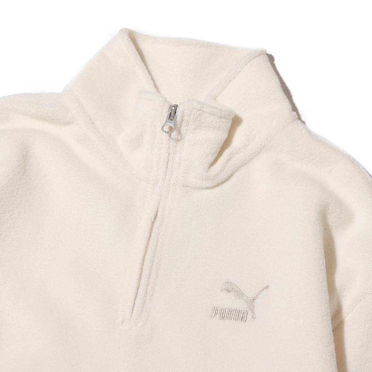 PUMA CLASSICS FLEECE HALF ZIP FROSTED IVORY 23FA-I（プーマ