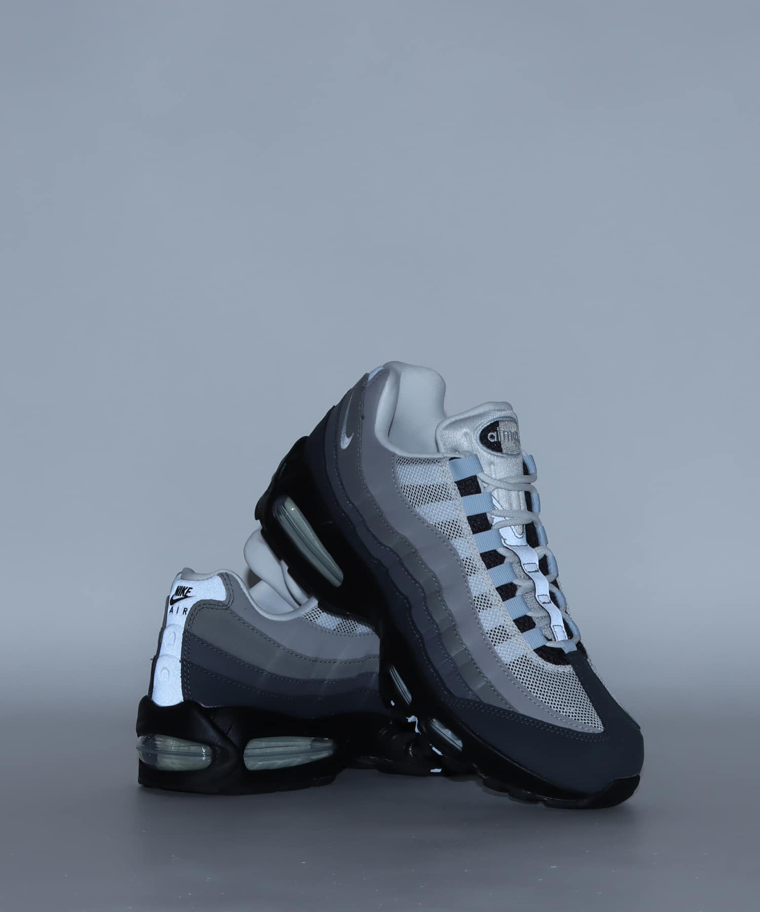 NIKE W AIR MAX 95 BIG BUBBLE BLACK/BLUE TINT-WHITE-MEDIUM GREY