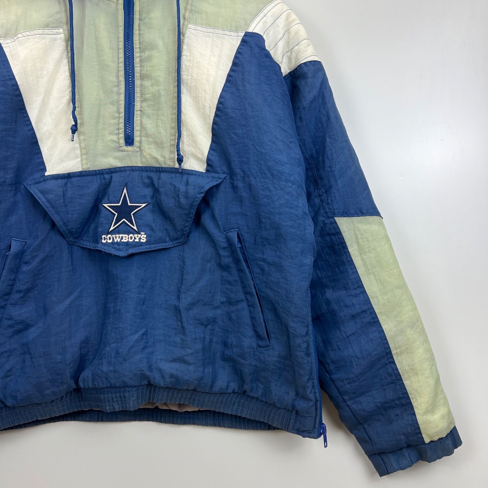STARTER 90s vintage NFL Dallas Cowboys half zip puff jacket S