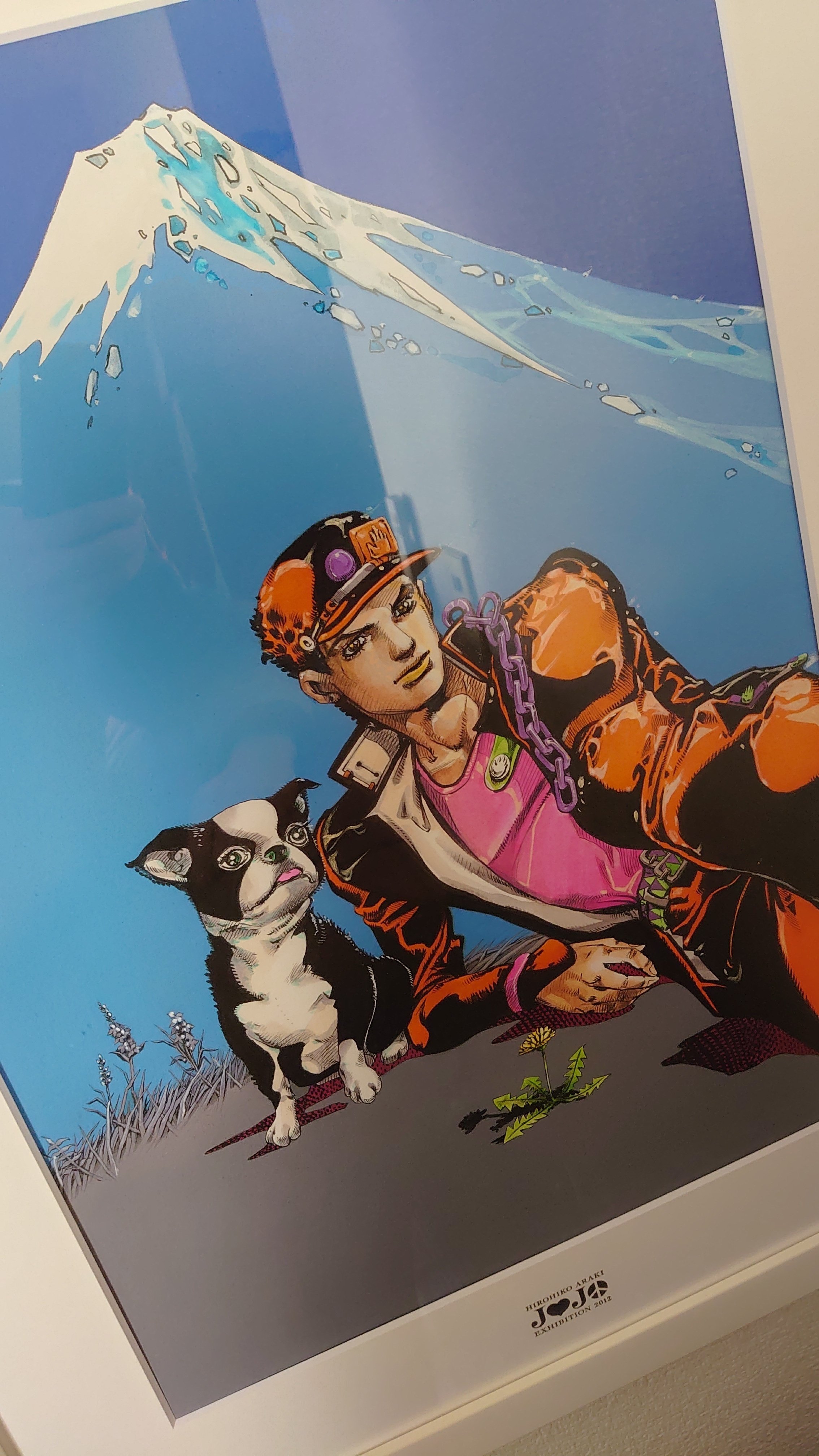 ジョジョ 複製原画 承太郎とイギー ジョジョの奇妙な冒険 複製原画 承太郎