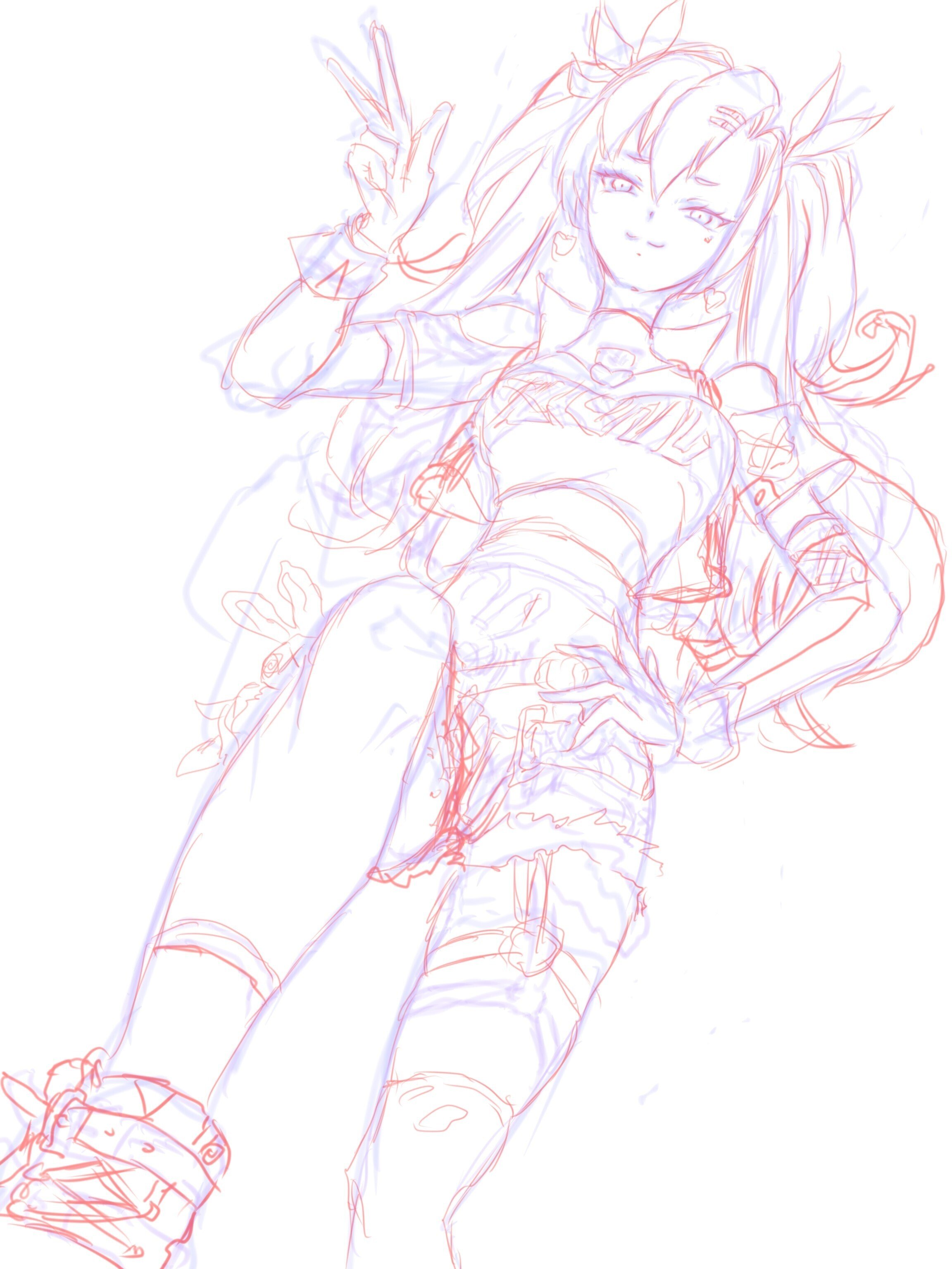 イラスト】iPad初心者がデジタルイラストを描いてみたよ｜かけうどん