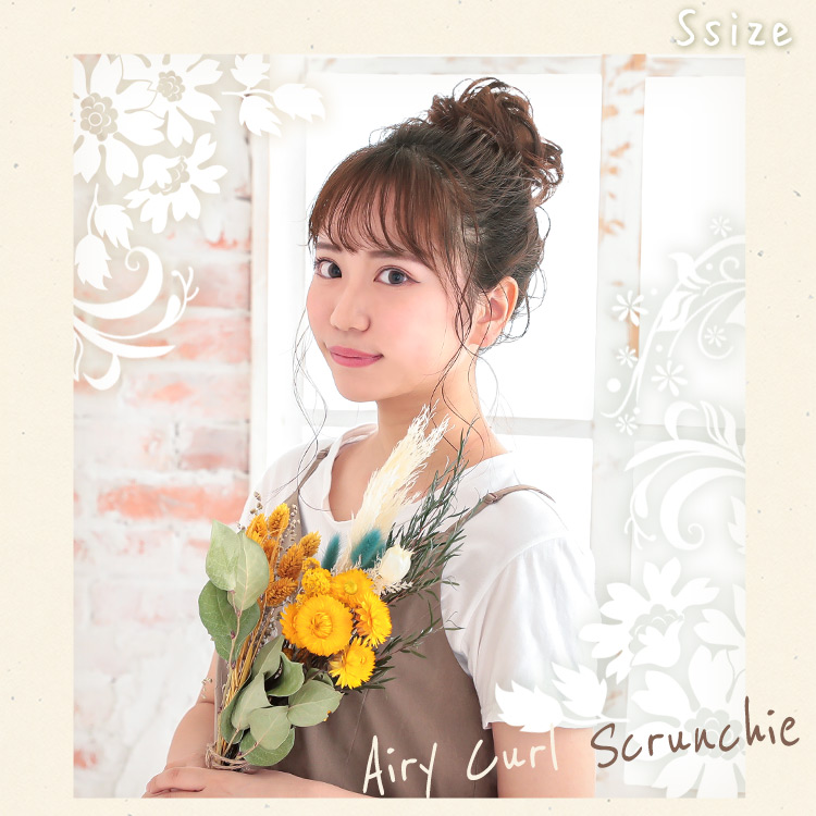 シニヨン ウィッグ 和装/エアリーカールシュシュウィッグ[wgt800]