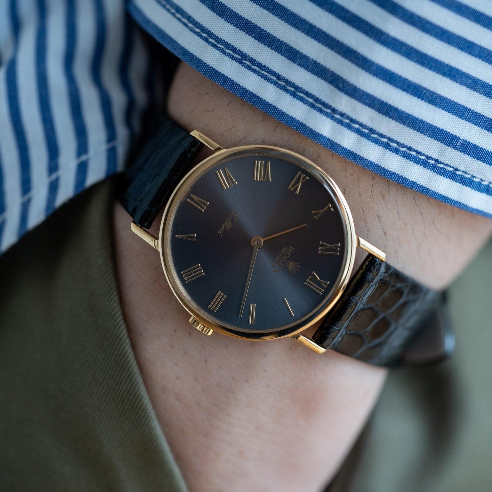 ロレックス チェリーニ 5112 グレーダイアル 18金無垢 YG / ROLEX