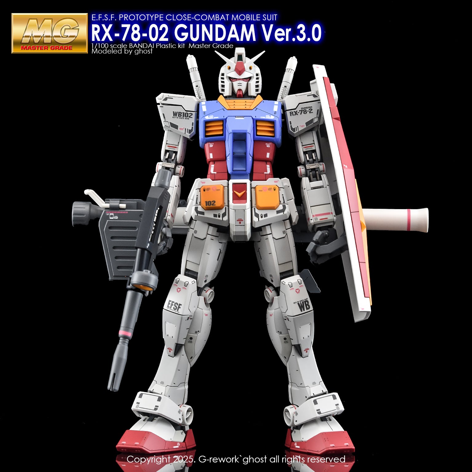 G-Rework Decal - MG RX-78-2 Gundam Ver.3.0 Use - Argama Hobby