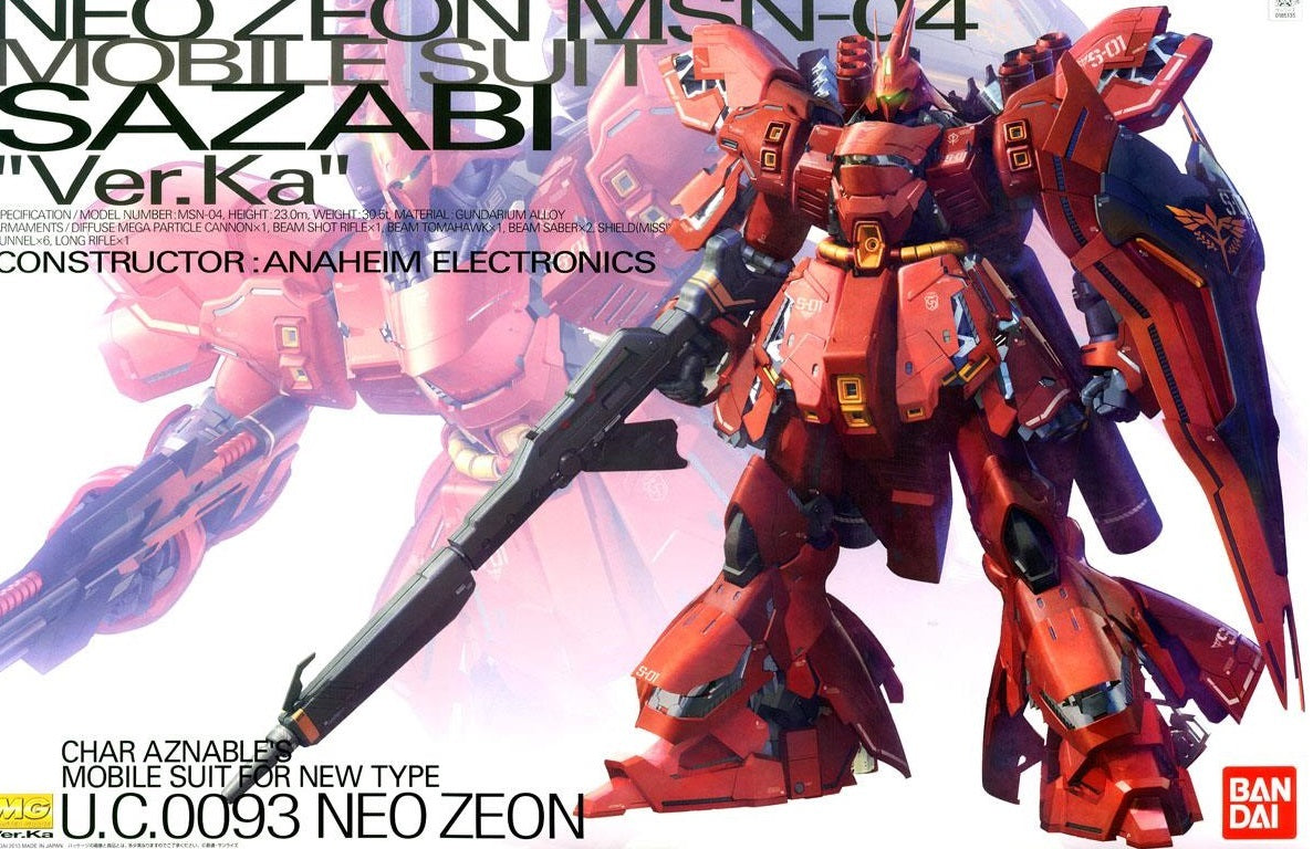 Bandai Master Grade (MG) 1/100 MSN-04 Sazabi Ver. Ka - Argama
