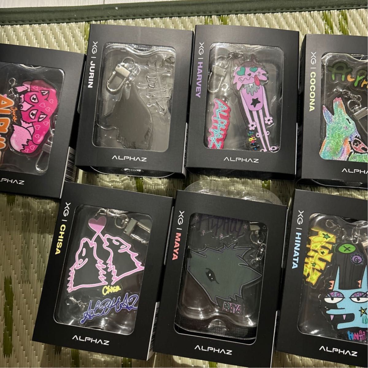 XG ファンクラブ限定 アクリルキーホルダーコンプリート トレカ サイン