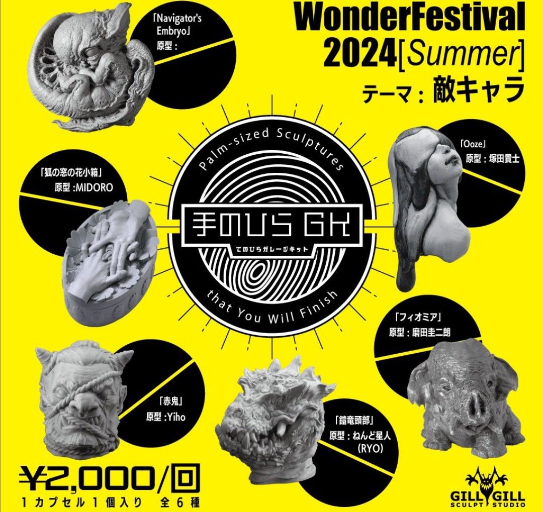 未開封 WF会場限定 5種類セット 手のひらgk 塚田貴士 MIDRO 竹谷隆之