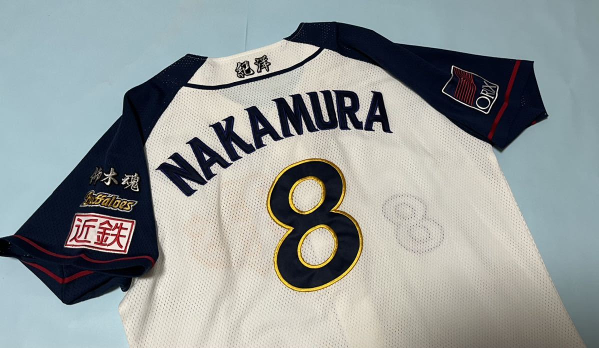送料無料 即決 オリックス・バファローズ 中村紀洋選手ユニフォーム
