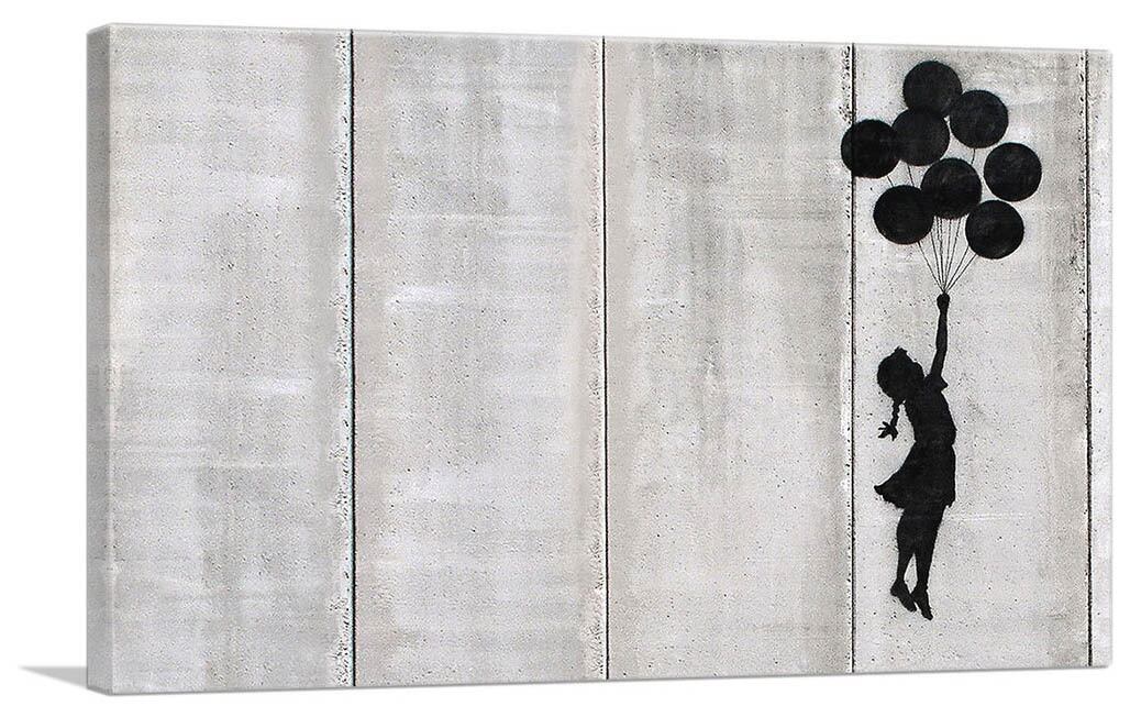 バンクシー「フライング バルーンズ ガール/Flying Balloons Girl