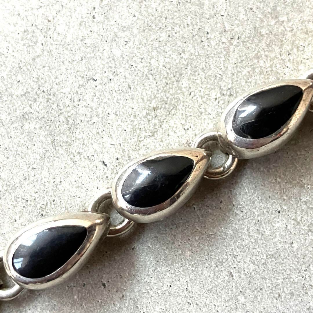 メキシコ製 MEXICO VINTAGE ブラックオニキス ブレスレット 925 | unune