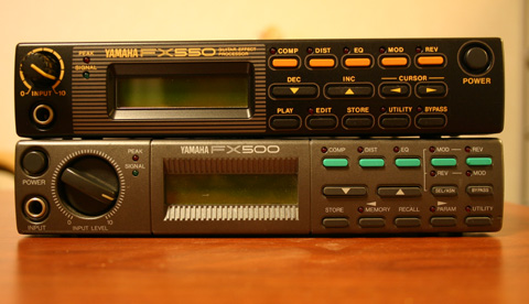 YAMAHA FX550 & FX500 レビュー | Guitar Amp Effect