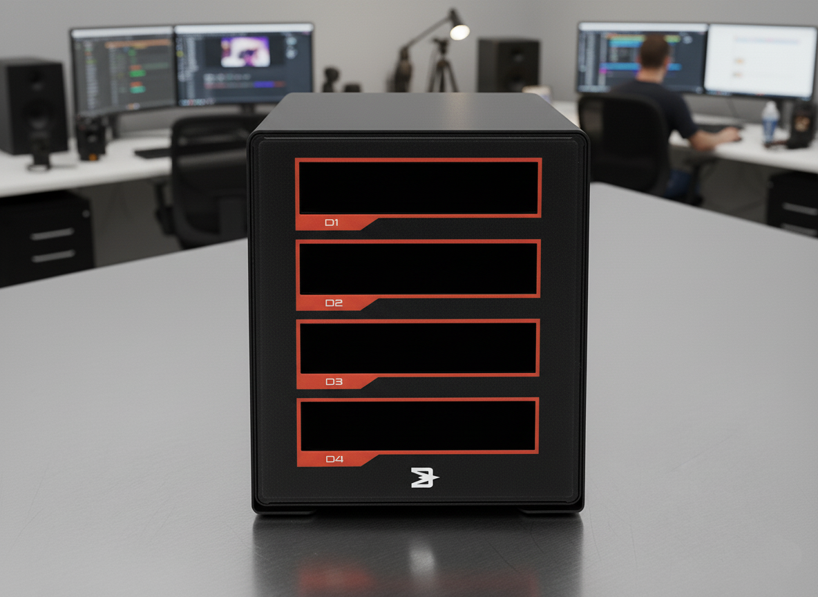 BLACKJET TX-4DS 4-Bay Thunderbolt 3 Docking System – blackjet-usa