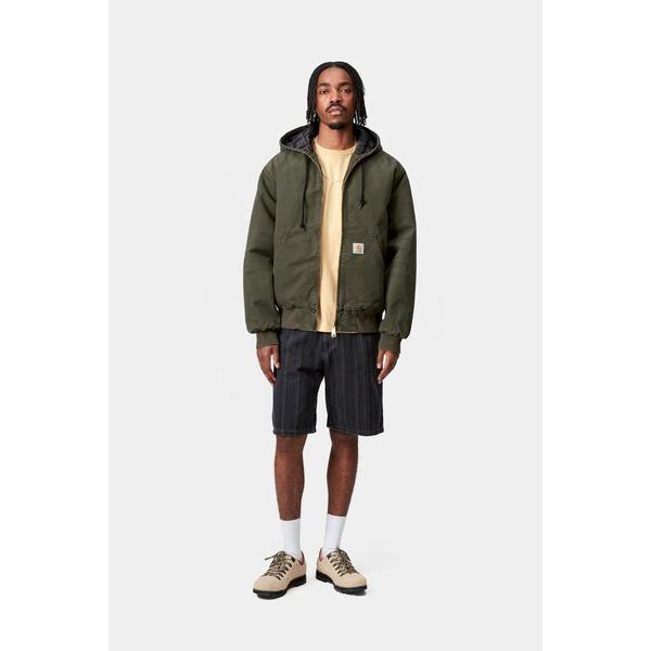 Carhartt WIP OG Active Jacket Winter Stone Canvas Olive – Black