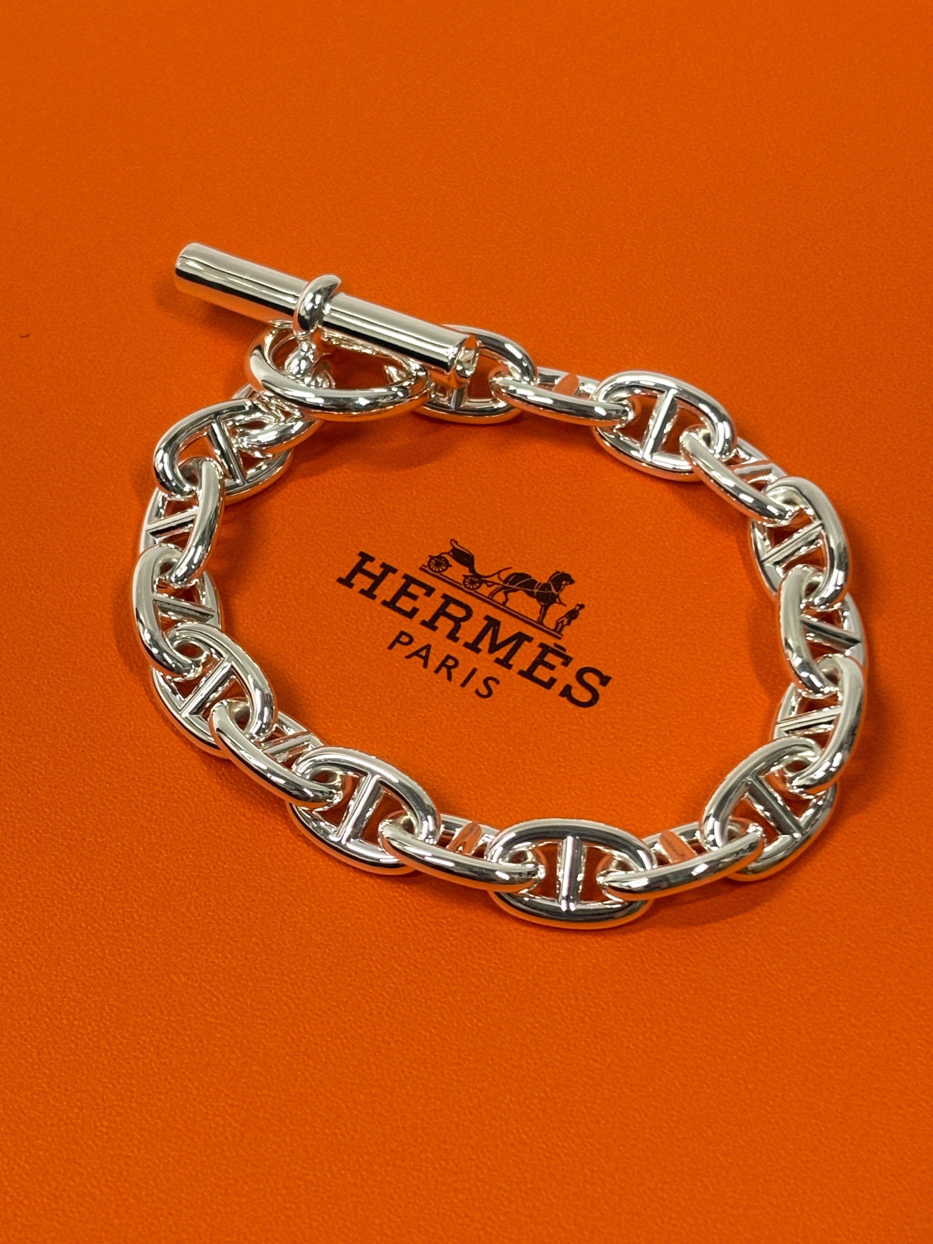 HERMES エルメス シェーヌダンクル ブレスレット MM17コマ – Brandar