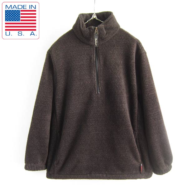 USA製/ウールリッチ/総柄フリース/プルオーバー/ジャケット【メンズS