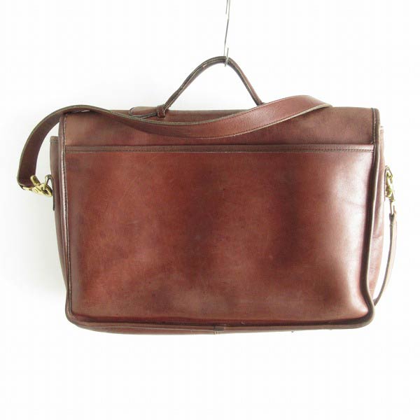 USA製 COACH オールドコーチ レザー ブリーフケース ターンロック 茶系