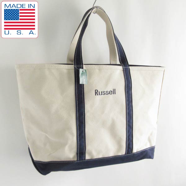 新品 90s USA製 L.L.Bean キャンバス ボート アンド トートバッグ
