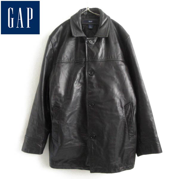 OLD GAP | Tバック 肉厚 レザー カーコート 黒 L - 札幌 ビンテージ