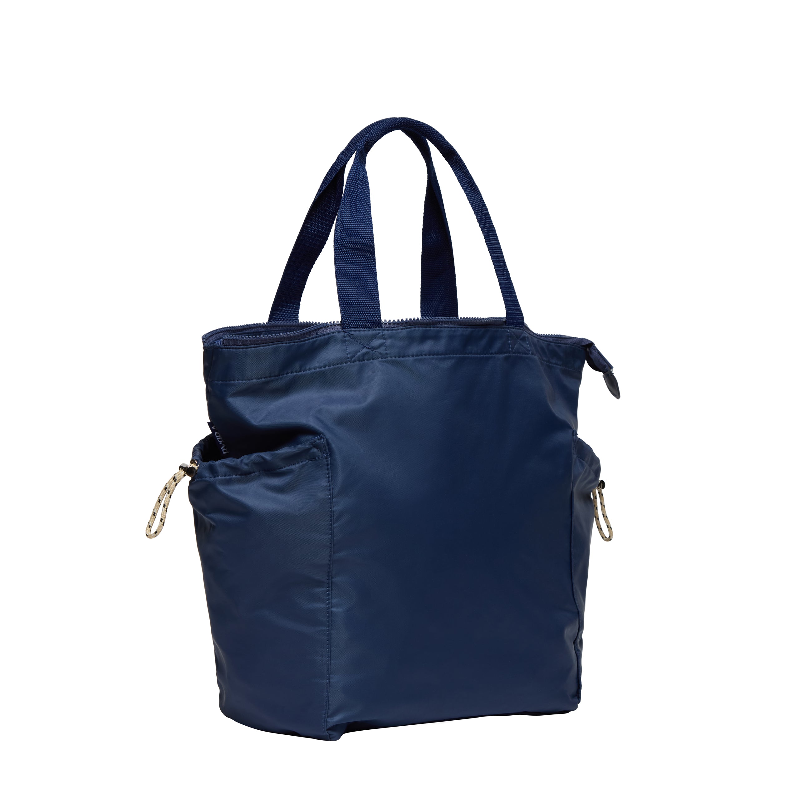 BYBBA Ripple Navy Blue – Large Zip Tote Bag Work Travel - Holds