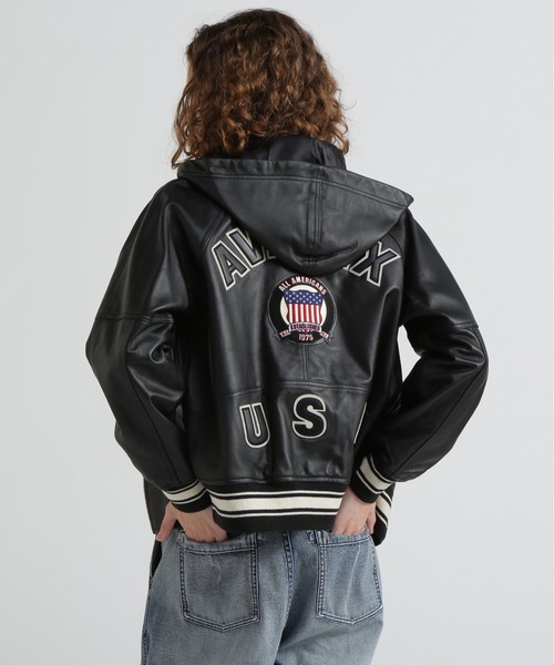 SIGNATURE HOODED LEATHER / シグネチャーフードレザージャケット