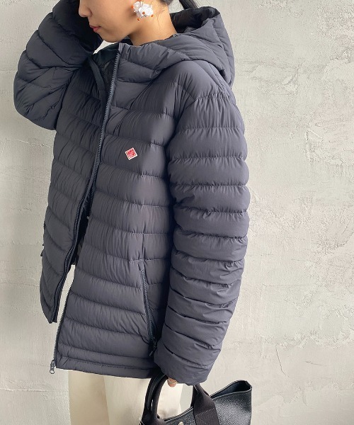 DANTON/ダントン] 2WAYストレッチナイロン フードダウンジャケット