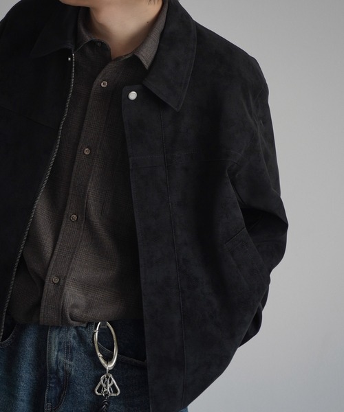 FAUX SUEDE ZIP BLOUSON（ブルゾン）｜WYM LIDNM（ウィム バイ リドム
