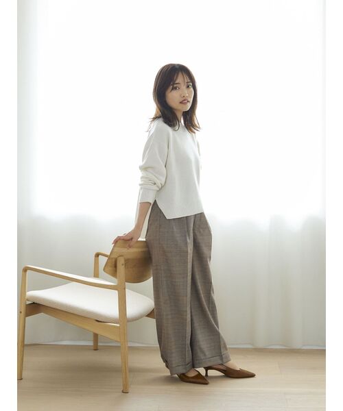 COHINA（コヒナ）の「ウールカシミヤボトルネックニット 【低身長