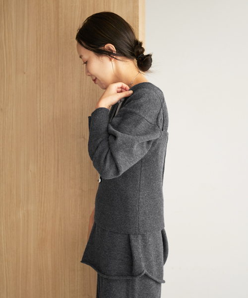 新品 訳あり品 plage プラージュ WO レイヤードニット グレー plage