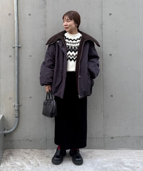 DISCOAT（ディスコート）の「【ユニセックス】求心柄オーバーニット