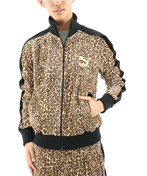 BEAMS（ビームス）の「PUMA×BEAMS / 別注 豹柄ベロアジャケット