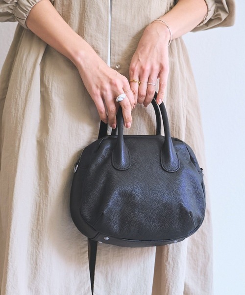 本革》ラウンドミニボストンバック（ボストンバッグ）｜BEARDSLEY