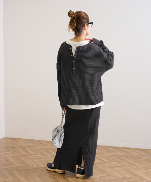 FRAMeWORK（フレームワーク）の「ヘビーワッフル2WAYプルオーバー（T