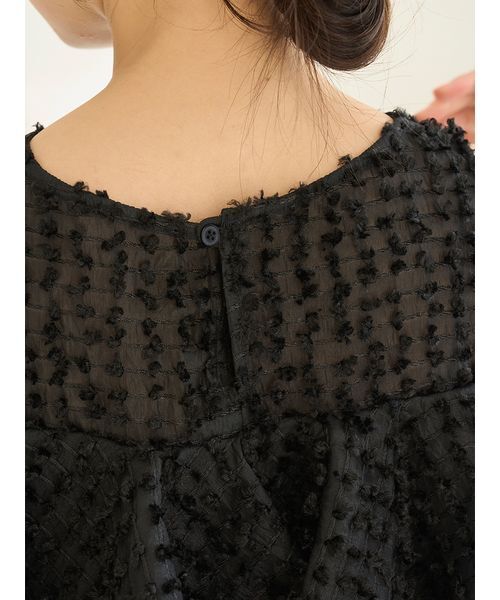 ラッフルジャガードボリュームブラウス（シャツ/ブラウス）｜SNIDEL