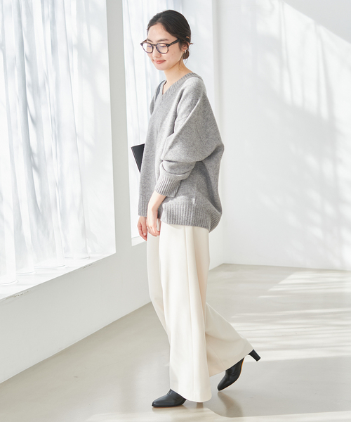 plage（プラージュ）の「《追加》ファインウールVネックプルオーバー