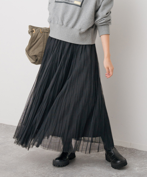 ランダムチュールプリーツスカート（スカート）｜Spick & Span